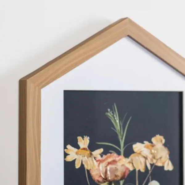 Framed Art-Kirkland's Home Hexagon Floral Framed Art Prints, Set Of 2 Blue