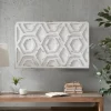 Wall Plaques-Kirkland's Home Hexagon White Wood Plaque White/Tan