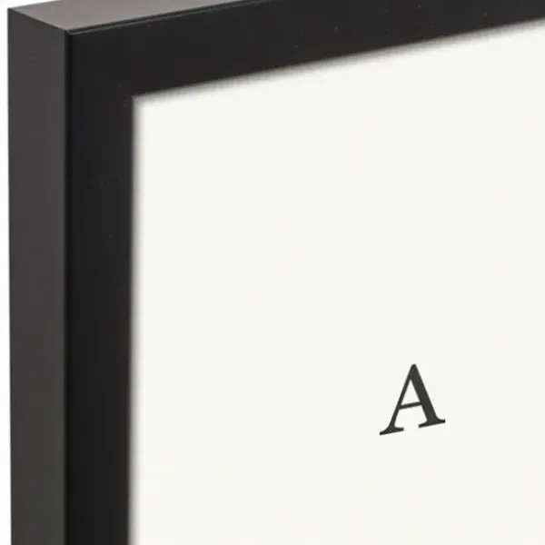 Wall Quotes & Signs-Kirkland's Home Hi Alphabet Framed Canvas Wall Plaque Black/White
