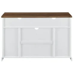 Tv Stands & Media Consoles-Kirkland's Home Highboy Sliding Barn Door Media Cabinet White