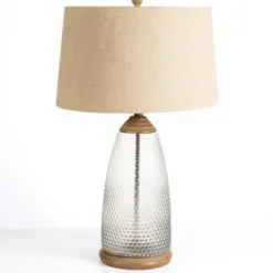 Table Lamps-Kirkland's Home Hobnail Glass Table Lamp Tan