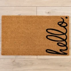 Doormats-Kirkland's Home Holiday Pups Welcome Doormat Tan/Black/Red