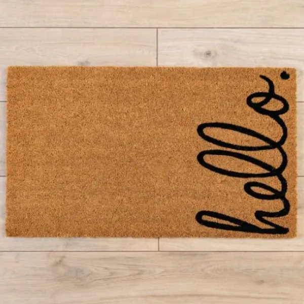 Doormats-Kirkland's Home Holiday Pups Welcome Doormat Tan/Black/Red