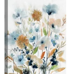 Canvas Art-Kirkland's Home Holland Spring Mix Canvas Art Prints, Set Of 2 Blue/Orange/Green