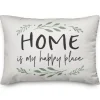 Pillows-Kirkland's Home Home Is My Happy Place Pillow White