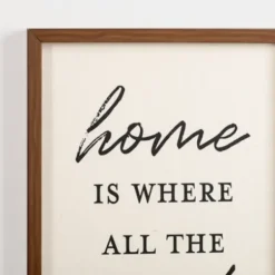 Wall Quotes & Signs-Kirkland's Home Home Is Where All The Good Things Are Wall Plaque Tan/Black