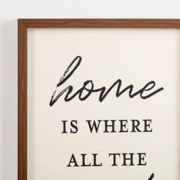 Wall Quotes & Signs-Kirkland's Home Home Is Where All The Good Things Are Wall Plaque Tan/Black