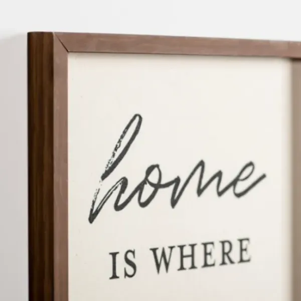 Wall Quotes & Signs-Kirkland's Home Home Is Where All The Good Things Are Wall Plaque Tan/Black