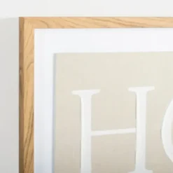 Wall Quotes & Signs-Kirkland's Home Home Linen Framed Wall Plaque White/Tan