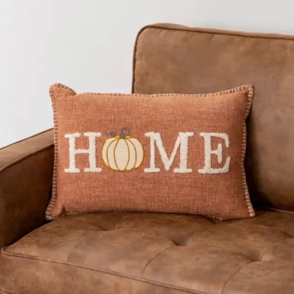 Pillows-Kirkland's Home Home Lumbar Pillow Orange