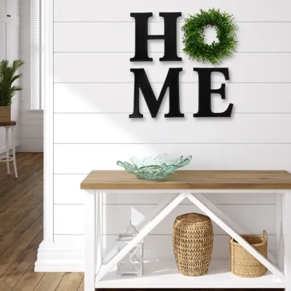 Wall Quotes & Signs-Kirkland's Home Home 4-Pc. Cutout Letters Plaque Black