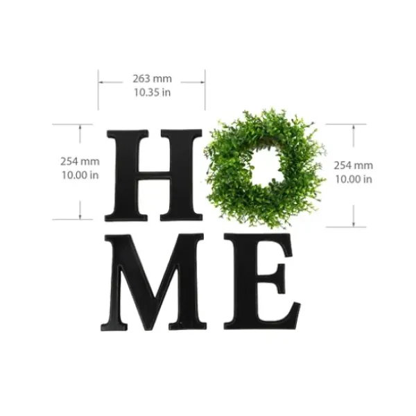 Wall Quotes & Signs-Kirkland's Home Home 4-Pc. Cutout Letters Plaque Black
