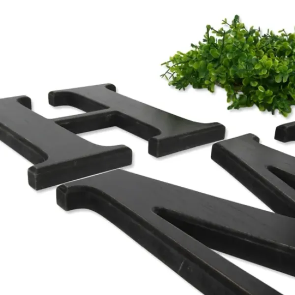 Wall Quotes & Signs-Kirkland's Home Home 4-Pc. Cutout Letters Plaque Black
