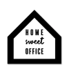 Wall Quotes & Signs-Kirkland's Home Home Sweet Office House Shaped Canvas Art Print Black/White