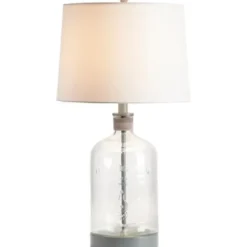 Table Lamps-Kirkland's Home Homegrown Gray Glass Jar Table Lamp White