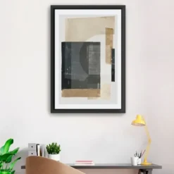 Framed Art-Kirkland's Home Hometown Glory I Framed Canvas At Print White/Tan/Black