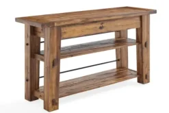 Console Tables-Kirkland's Home Honey Acacia Rustic Console Table Tan
