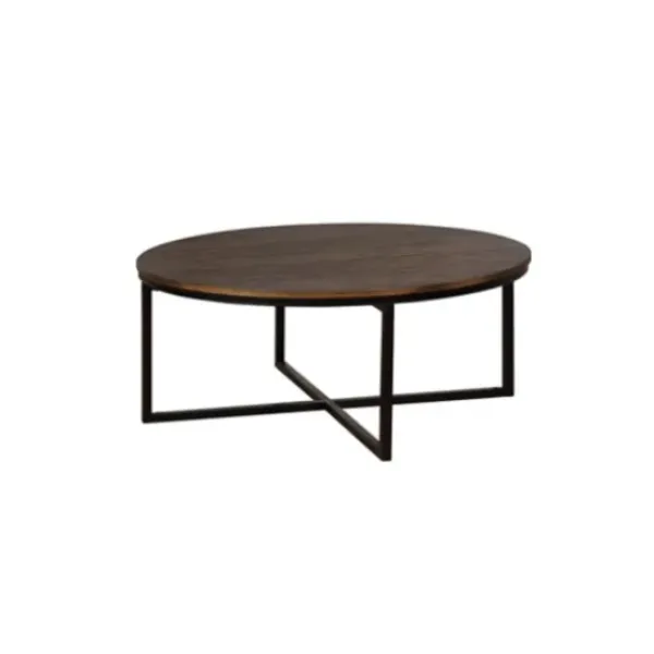 Coffee Tables-Kirkland's Home Honey Acacia Wood Round Coffee Table Tan