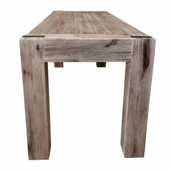 Benches & Ottomans-Kirkland's Home Honey Brushed Acacia Wood Rustic Bench Brown