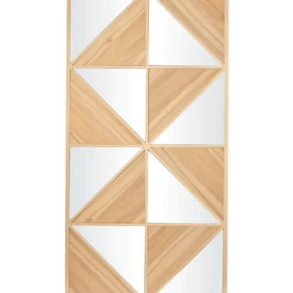Wall Quotes & Signs-Kirkland's Home Honey Geometric Mirror Rec Gle Wall Plaque Tan