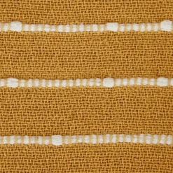 Blankets & Throws-Kirkland's Home Honey Gold Slub Stripe Decorative Throw Yellow