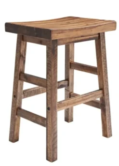Bar Stools & Counter Height Stools-Kirkland's Home Honey Saddle Seat Wood Counter Stool Brown