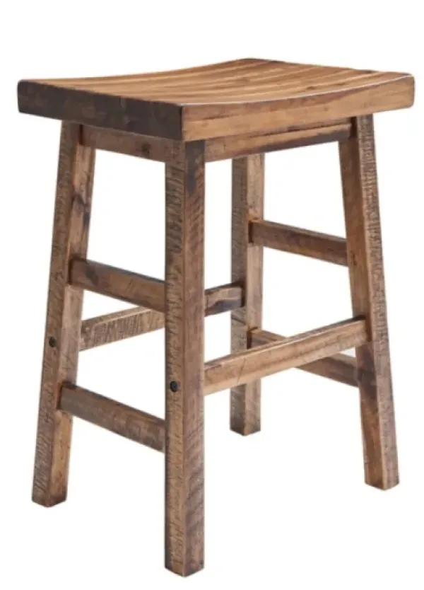 Bar Stools & Counter Height Stools-Kirkland's Home Honey Saddle Seat Wood Counter Stool Brown