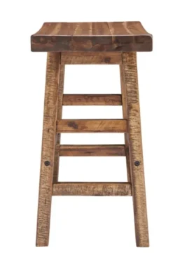 Bar Stools & Counter Height Stools-Kirkland's Home Honey Saddle Seat Wood Counter Stool Brown