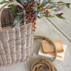 Baskets & Boxes-Kirkland's Home Honey Wicker Tall Oval Baskets, Set Of 2 Brown