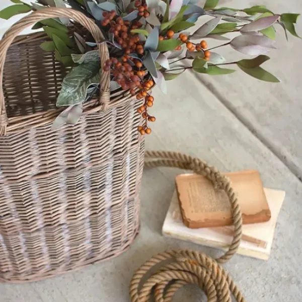 Baskets & Boxes-Kirkland's Home Honey Wicker Tall Oval Baskets, Set Of 2 Brown
