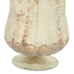 Vases-Kirkland's Home Honeycomb Asymmetrical Vase White