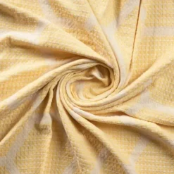 Blankets & Throws-Kirkland's Home Honeycomb Cotton Throw Yellow