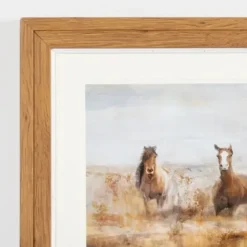 Framed Art-Kirkland's Home Horse Stampede Framed Art Print Brown/Gray