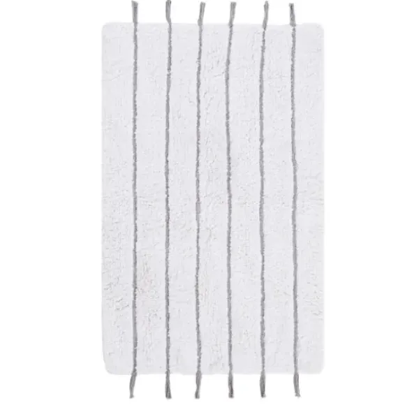 Bathroom Rugs-Kirkland's Home Hot Asymmetrical Cotton Bath Mat, 24 In. Pink