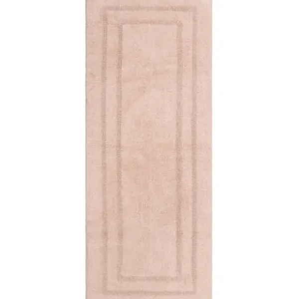 Bathroom Rugs-Kirkland's Home Hot Asymmetrical Cotton Bath Mat, 34 In. Pink