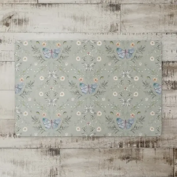 Kitchen & Floor Mats-Kirkland's Home Hot Cocoa Bar Christmas Floor Mat Tan/Black