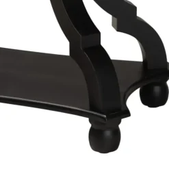 Accent & End Tables-Kirkland's Home Hourglass Wood Accent Table Black