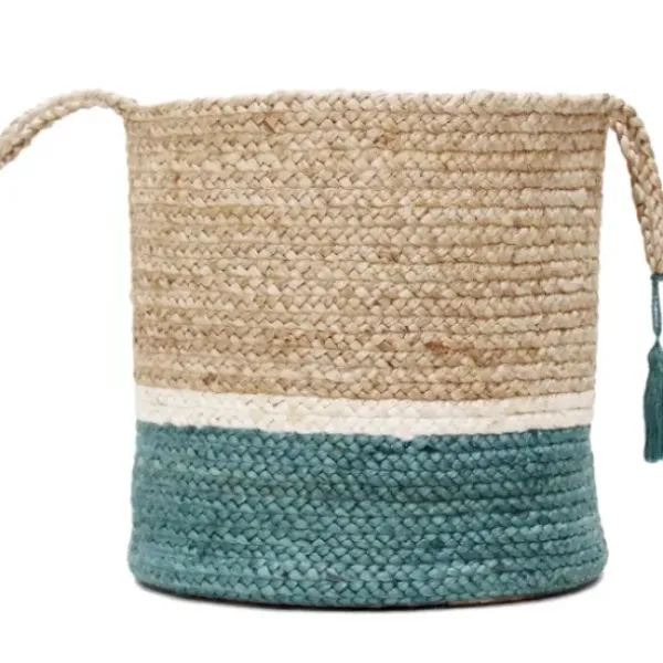 Baskets & Boxes-Kirkland's Home Hunter Trellis Paw Print Storage Basket, 14 In. Green