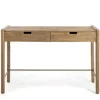 Office Furniture-Kirkland's Home Hunter Wood 2-Drawer Desk Brown