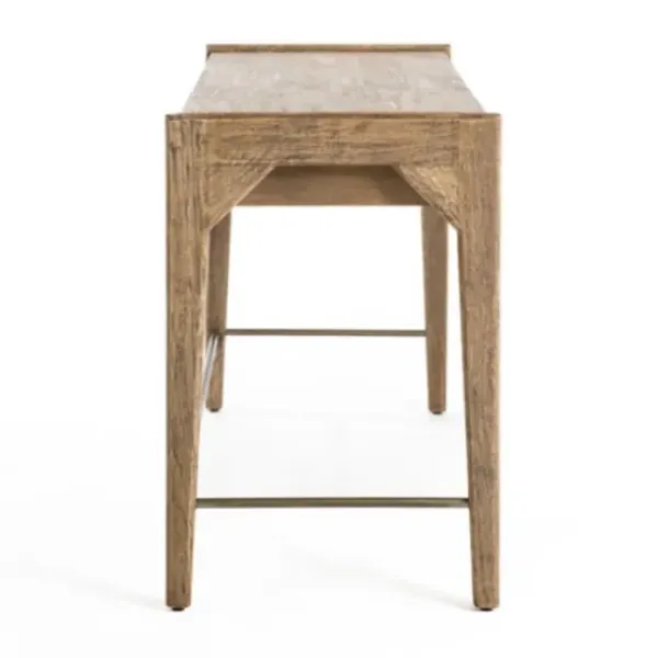 Office Furniture-Kirkland's Home Hunter Wood 2-Drawer Desk Brown