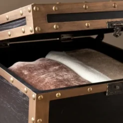 Accent & End Tables-Kirkland's Home Hypatia Travel Trunk Side Table