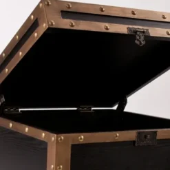 Accent & End Tables-Kirkland's Home Hypatia Travel Trunk Side Table