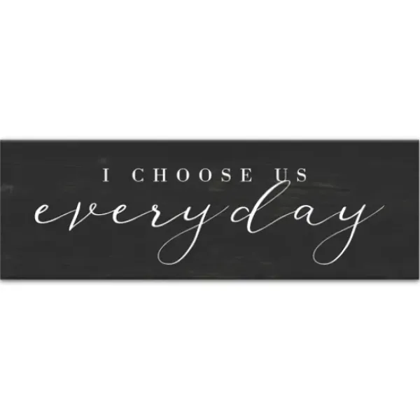 Wall Quotes & Signs-Kirkland's Home I Choose Us Every Day Canvas Wall Plaque Black/White