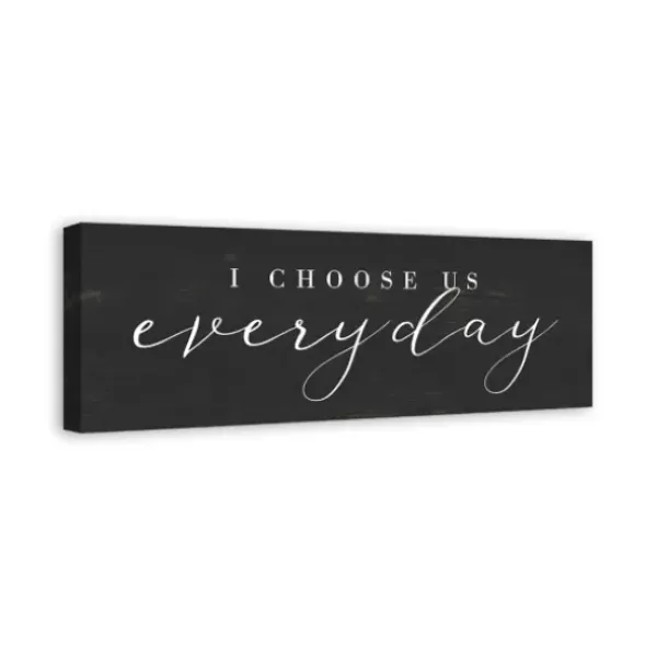 Wall Quotes & Signs-Kirkland's Home I Choose Us Every Day Canvas Wall Plaque Black/White