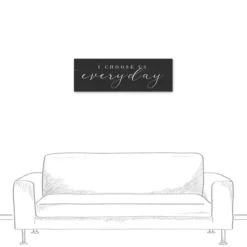 Wall Quotes & Signs-Kirkland's Home I Choose Us Every Day Canvas Wall Plaque Black/White