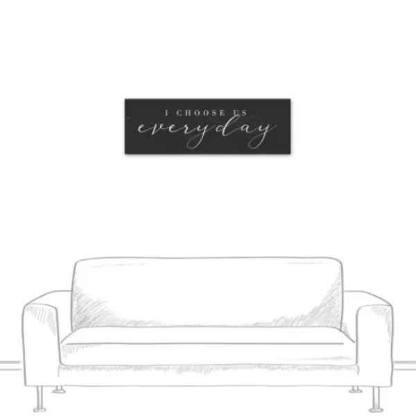 Wall Quotes & Signs-Kirkland's Home I Choose Us Every Day Canvas Wall Plaque Black/White