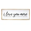 Wall Quotes & Signs-Kirkland's Home I Love You More Framed Wall Plaque White