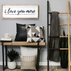 Wall Quotes & Signs-Kirkland's Home I Love You More Framed Wall Plaque White