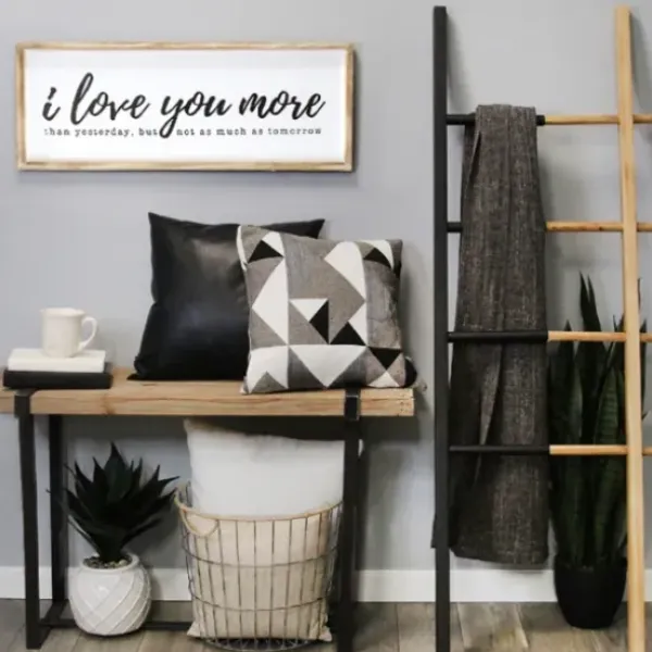 Wall Quotes & Signs-Kirkland's Home I Love You More Framed Wall Plaque White