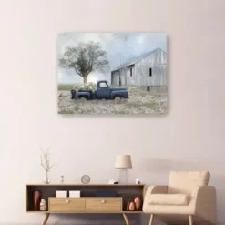 Canvas Art-Kirkland's Home I Must Have Flowers Canvas Art Print, 48X36 In. Blue/White/Gray